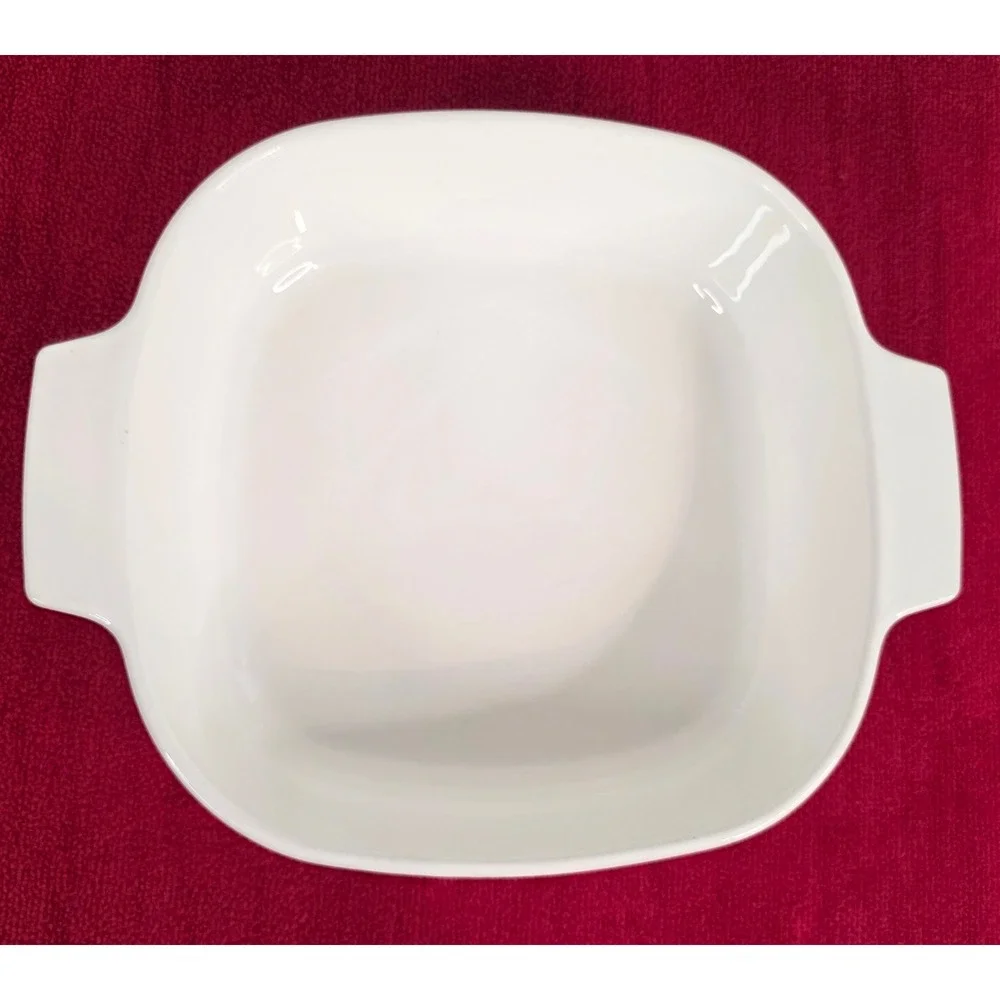 Corning Ware Blue Cornflower Casserole Dish A-2-B 8 Inch Square Baking Pan White